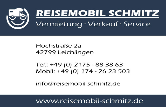 Visitenkarte Reisemobil Schmitz