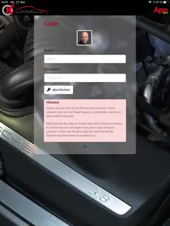 Ein Screenshot der OK App, die mit dem ilumi CMS realisiert wurde.